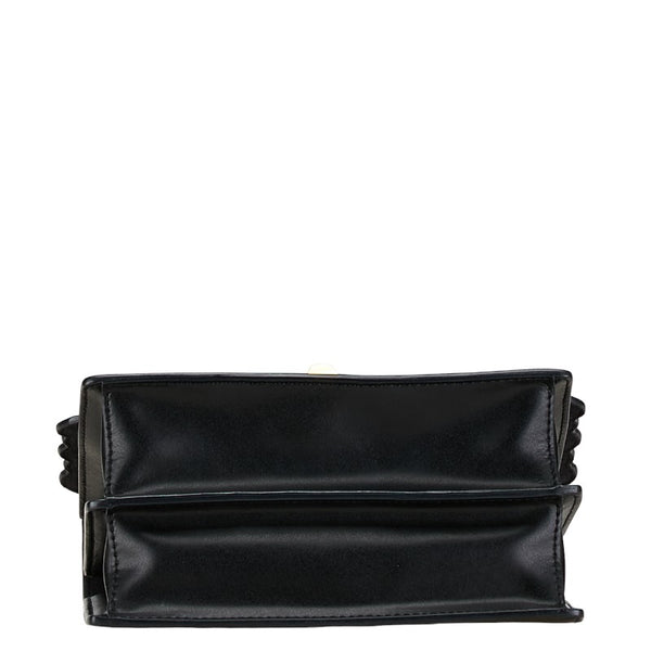 フェンディ ミニキャナイ チェーンショルダーバッグ 8M0381 ブラック ゴールド レザー レディース FENDI 【中古】