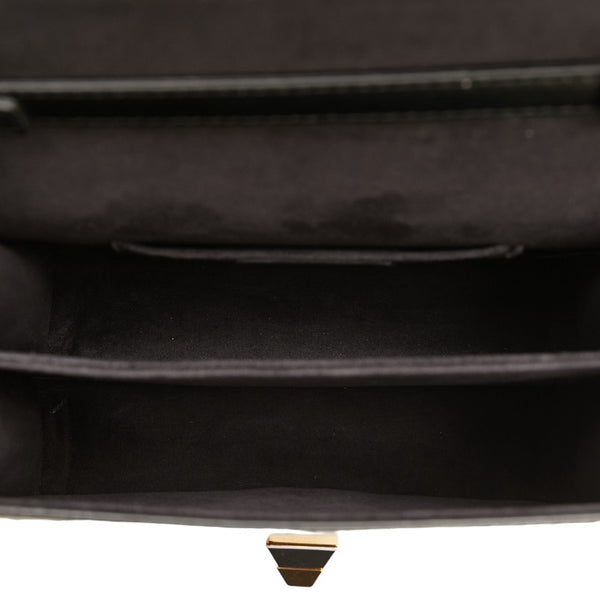 フェンディ ミニキャナイ チェーンショルダーバッグ 8M0381 ブラック ゴールド レザー レディース FENDI 【中古】