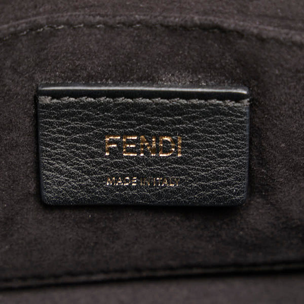 フェンディ ミニキャナイ チェーンショルダーバッグ 8M0381 ブラック ゴールド レザー レディース FENDI 【中古】