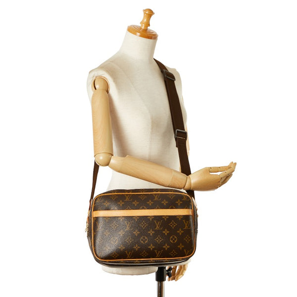 ルイ ヴィトン モノグラム  リポーターPM ショルダーバッグ M45254 ブラウン PVC レザー レディース LOUIS VUITTON 【中古】