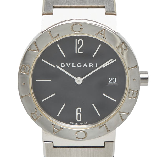 ブルガリ ブルガリブルガリ 腕時計 BB33SS クオーツ ブラック文字盤 ステンレススチール メンズ BVLGARI 【中古】