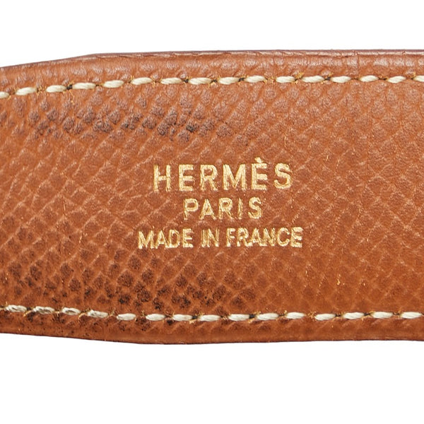 エルメス コンスタンス Hバックル ベルト サイズ：95 ブラック ゴールド レザー メンズ HERMES 【中古】