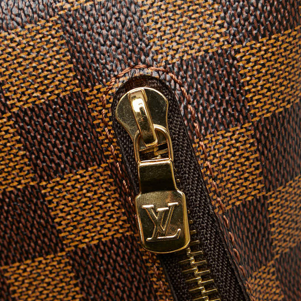 ルイ ヴィトン ダミエ エベヌ ブルックリンGM ショルダーバッグ N51212 ブラウン PVC レザー レディース LOUIS VUITTON 【中古】