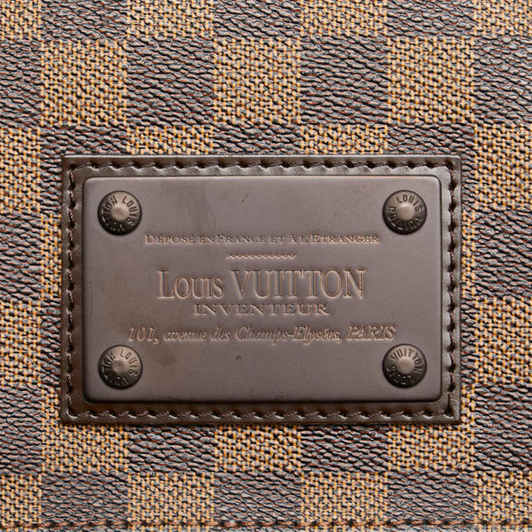 ルイ ヴィトン ダミエ エベヌ ブルックリンGM ショルダーバッグ N51212 ブラウン PVC レザー レディース LOUIS VUITTON 【中古】