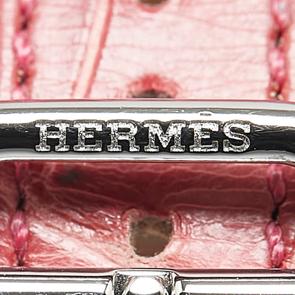 エルメス Hウォッチ 腕時計 HH1.210 クオーツ ホワイト文字盤 ステンレススチール レザー レディース HERMES 【中古】