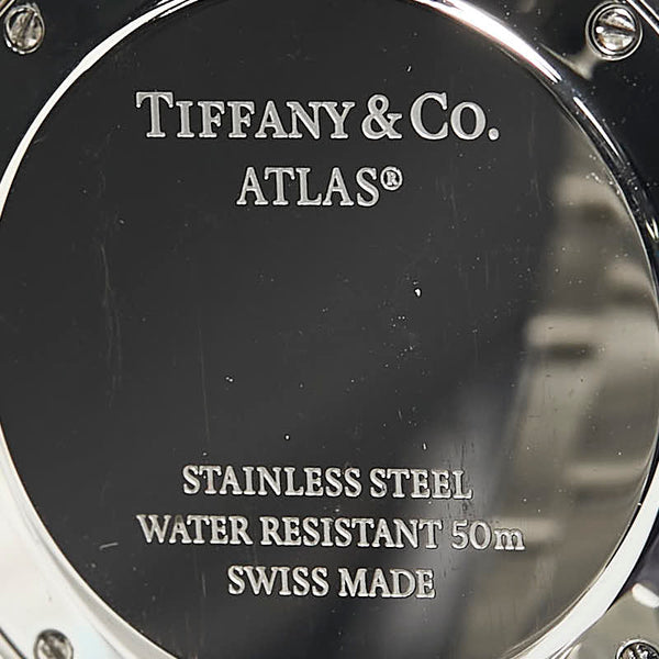 ティファニー アトラス 2ハンド 腕時計 34875979 クオーツ ホワイト文字盤 ステンレススチール メンズ TIFFANY&Co. 【中古】