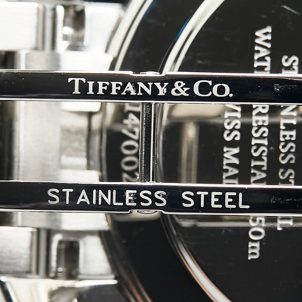 ティファニー アトラス 2ハンド 腕時計 34875979 クオーツ ホワイト文字盤 ステンレススチール メンズ TIFFANY&Co. 【中古】