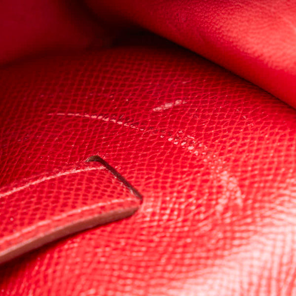 エルメス ポシェット グリーン ポシェット ウエストポーチ ルージュヴィフ レッド クシュベル レディース HERMES 【中古】