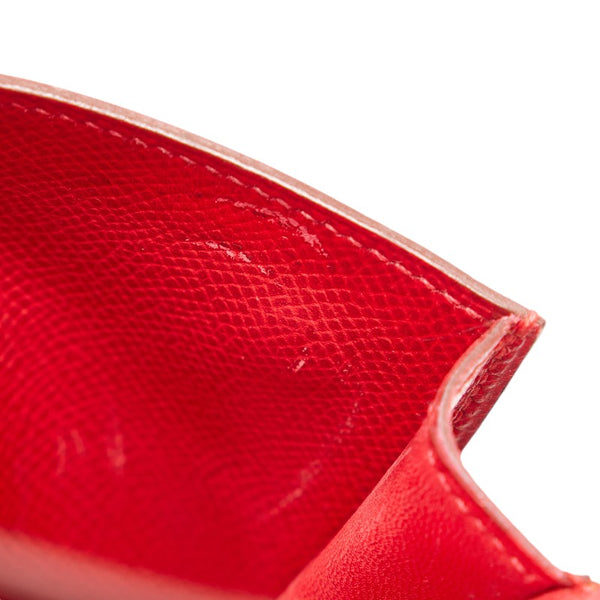 エルメス ポシェット グリーン ポシェット ウエストポーチ ルージュヴィフ レッド クシュベル レディース HERMES 【中古】