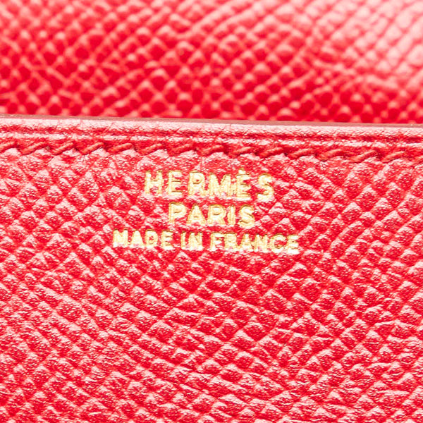 エルメス ポシェット グリーン ポシェット ウエストポーチ ルージュヴィフ レッド クシュベル レディース HERMES 【中古】