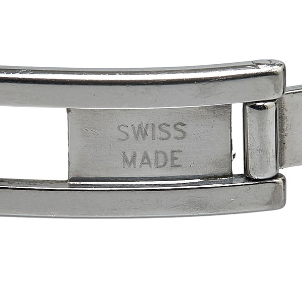 ティファニー アトラス 腕時計 クオーツ ブラック文字盤 ステンレススチール レディース TIFFANY&Co. 【中古】