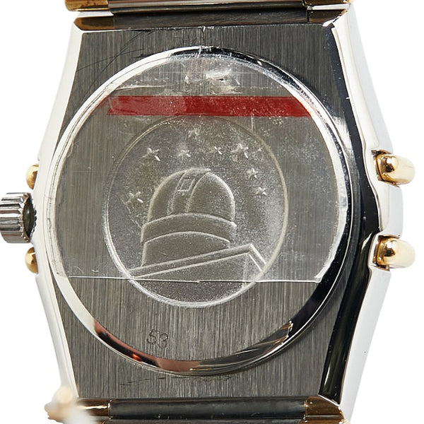 オメガ コンステレーション ミニ 腕時計 1262.10 クオーツ ゴールド文字盤 ステンレススチール K18YG イエローゴールド レディース OMEGA 【中古】