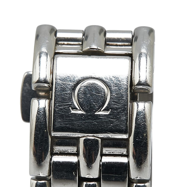 オメガ デビル シンボル 腕時計 クオーツ ゴールド文字盤 ステンレススチール レディース OMEGA 【中古】