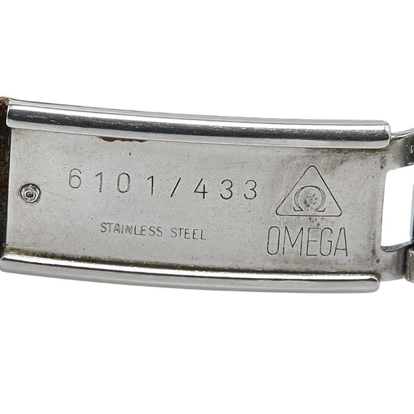 オメガ デビル シンボル 腕時計 クオーツ ゴールド文字盤 ステンレススチール レディース OMEGA 【中古】