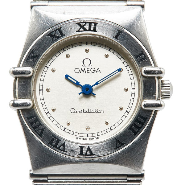 オメガ コンステレーション フラットベゼル 腕時計 1570.30 クオーツ ゴールド文字盤 ステンレススチール レディース OMEGA 【中古】