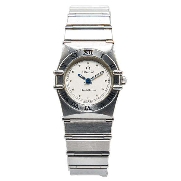 オメガ コンステレーション フラットベゼル 腕時計 1570.30 クオーツ ゴールド文字盤 ステンレススチール レディース OMEGA 【中古】