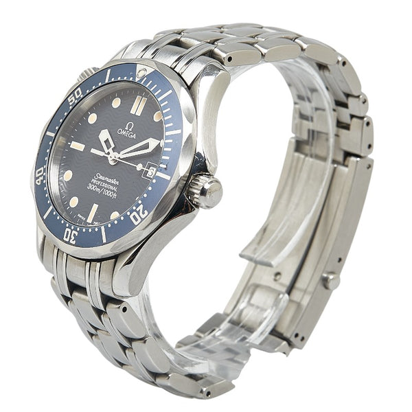 オメガ シーマスター300 プロフェッショナル 腕時計 2561.80 クオーツ ネイビー文字盤 ステンレススチール メンズ OMEGA 【中古】