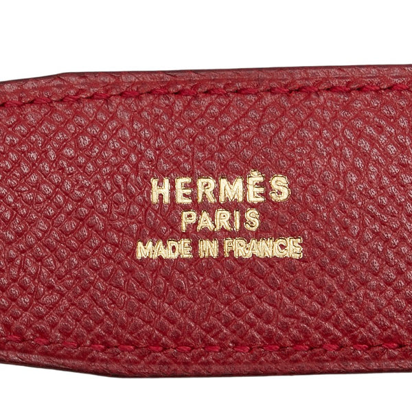 エルメス コンスタンス Hバックル ベルト サイズ：70 ブラック レザー レディース HERMES 【中古】