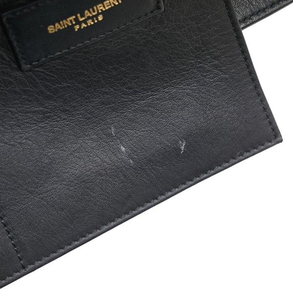 サンローラン Yライン カバス ハンドバッグ ショルダーバッグ 2WAY ブラック レザー レディース SAINT LAURENT 【中古】