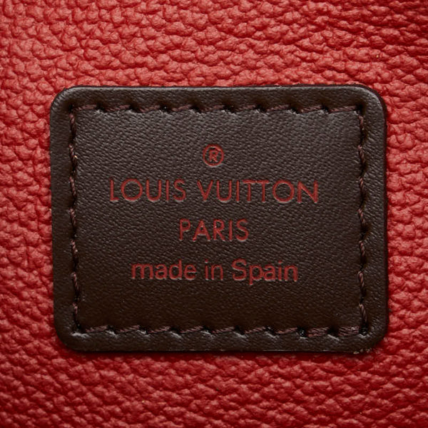 ルイ ヴィトン ダミエ ポシェット コスメティック PM ポーチ 化粧ポーチ N47516 ブラウン PVC レザー レディース LOUIS VUITTON 【中古】