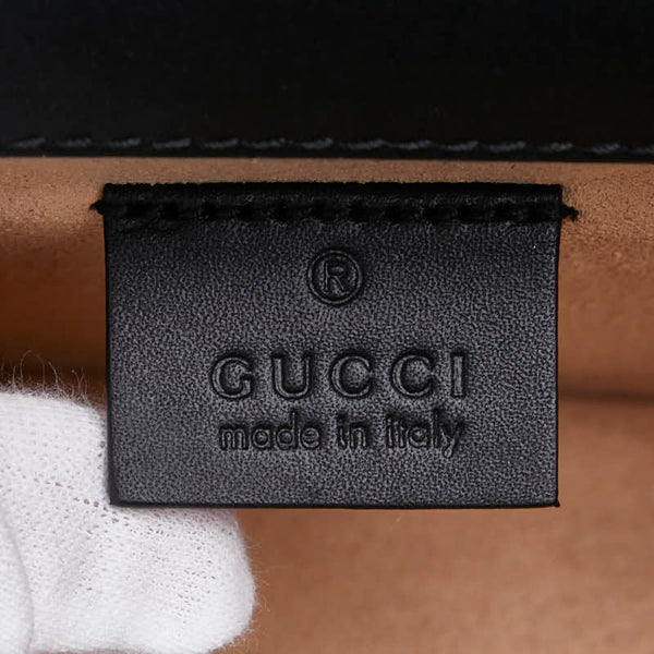 グッチ GG ディオニュソス スモール チェーン ショルダーバッグ 499623 ワインレッド ブラック ベロア レザー レディース GUCCI 【中古】