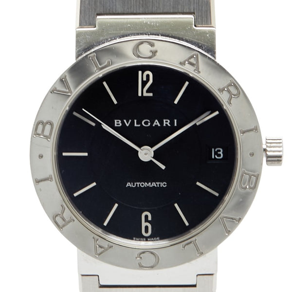 ブルガリ ブルガリブルガリ 腕時計 BB33SS 自動巻き ブラック文字盤 ステンレススチール メンズ BVLGARI 【中古】