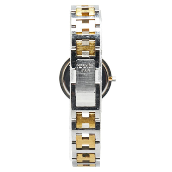エルメス クリッパー 腕時計 CL3.240 クオーツ アイボリー文字盤 ステンレススチール レディース HERMES 【中古】