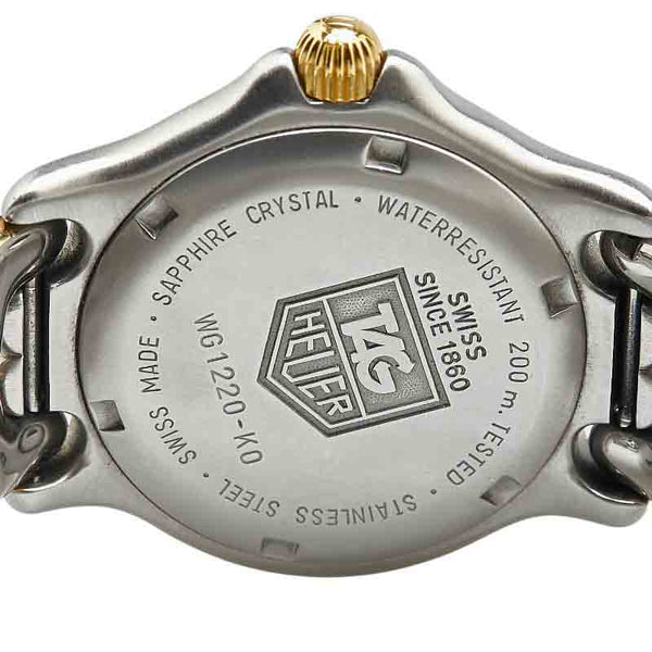 タグホイヤー プロフェッショナル200 腕時計 WG1220-KO クオーツ ブラック文字盤 ステンレススチール レディース TAG HEUER 【中古】