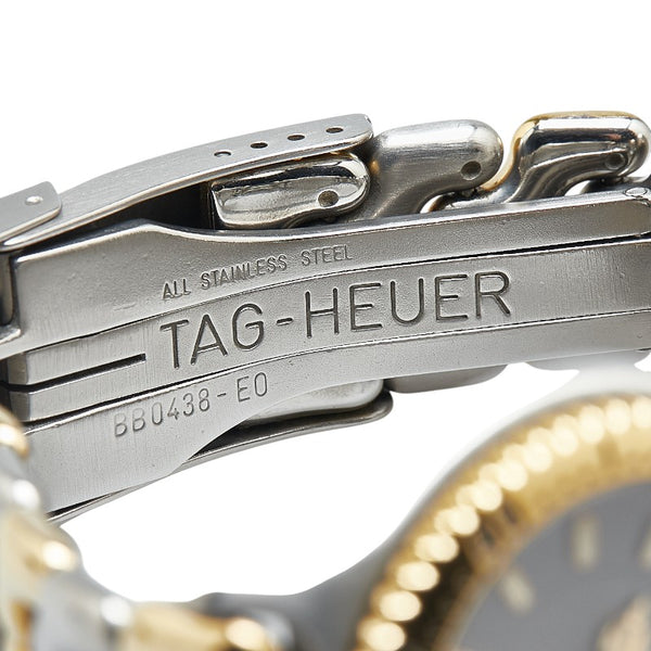 タグホイヤー プロフェッショナル200 腕時計 WG1220-KO クオーツ ブラック文字盤 ステンレススチール レディース TAG HEUER 【中古】