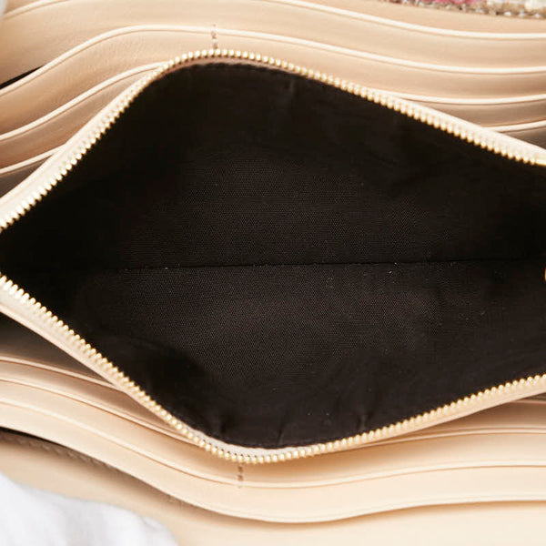 グッチ GG パイソン型押し チェーン ショルダーバッグ ウォレットバッグ 546585 ベージュ マルチカラー レザー レディース GUCCI 【中古】