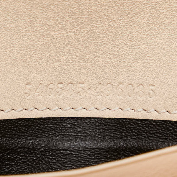 グッチ GG パイソン型押し チェーン ショルダーバッグ ウォレットバッグ 546585 ベージュ マルチカラー レザー レディース GUCCI 【中古】