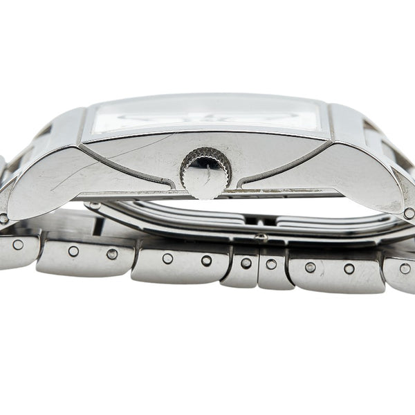 ブルガリ レッタンゴロ 腕時計 RT39S クオーツ ホワイト文字盤 ステンレススチール レディース BVLGARI 【中古】