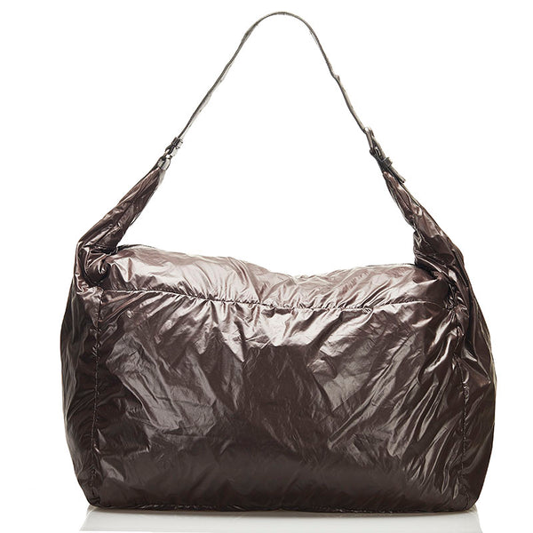 ボッテガヴェネタ スピンネーカー ワンショルダーバッグ 244903 ブラウン ナイロン レザー メンズ BOTTEGAVENETA 【中古】