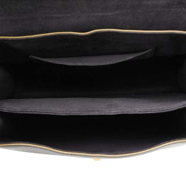 フェンディ キャナイ チェーン ショルダーバッグ ハンドバッグ 8BT283 ブラック ゴールド レザー レディース FENDI 【中古】