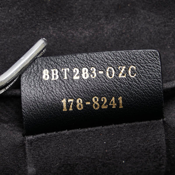 フェンディ キャナイ チェーン ショルダーバッグ ハンドバッグ 8BT283 ブラック ゴールド レザー レディース FENDI 【中古】
