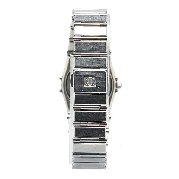 オメガ コンステレーション 腕時計 クオーツ ブラック文字盤 ステンレススチール レディース OMEGA 【中古】