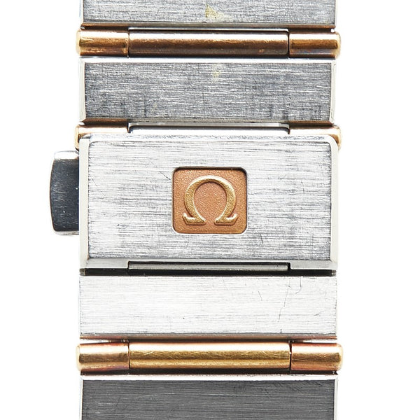 オメガ コンステレーション デイデイト 腕時計 クオーツ ゴールド文字盤 ステンレススチール メンズ OMEGA 【中古】