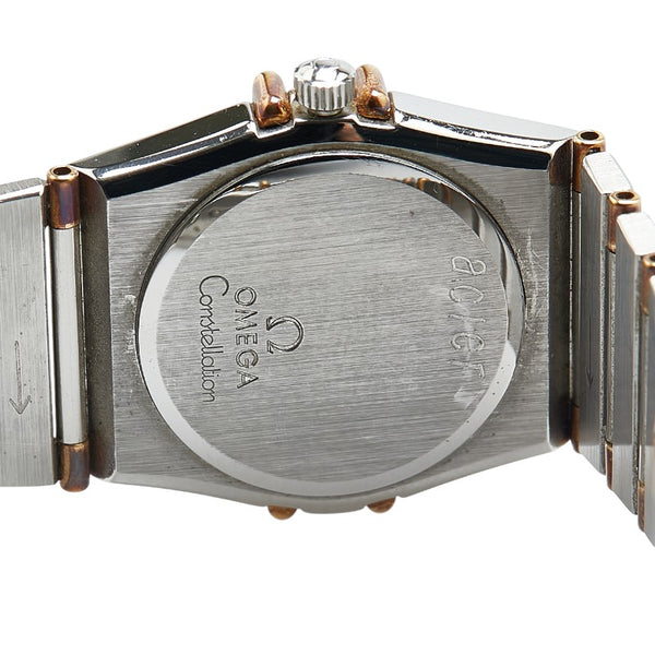 オメガ コンステレーション 腕時計 クオーツ ホワイト文字盤 ステンレススチール レディース OMEGA 【中古】