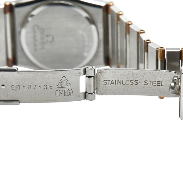 オメガ コンステレーション 腕時計 クオーツ ホワイト文字盤 ステンレススチール レディース OMEGA 【中古】