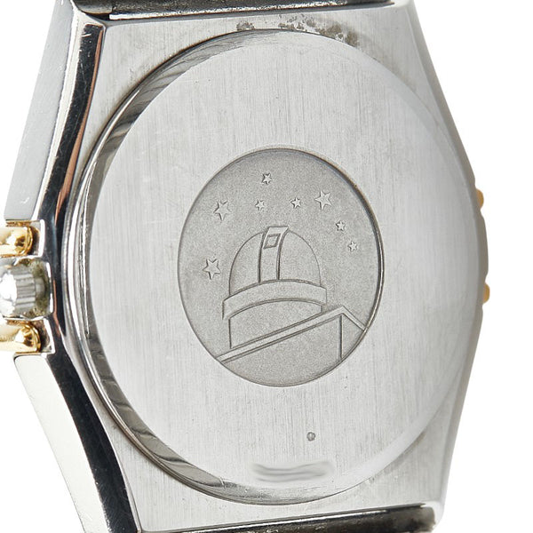 オメガ コンスレテーション 腕時計 クオーツ ホワイト文字盤 ステンレススチール イエローゴールド レディース OMEGA 【中古】