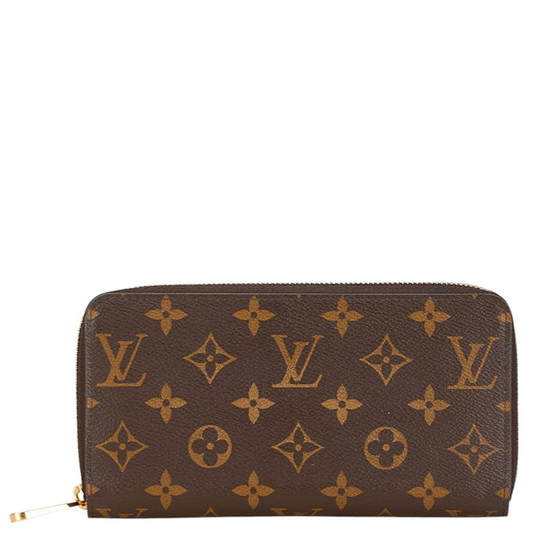 ルイ ヴィトン モノグラム ジッピーウォレット ラウンドファスナー 長財布 M41895 ブラウン PVC レディース LOUIS VUITTON 【中古】
