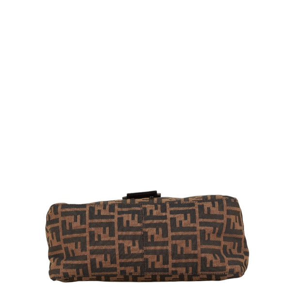 フェンディ ズッカ マンマバケット ワンショルダーバッグ ハンドバッグ 26325 ブラウン キャンバス レザー レディース FENDI 【中古】