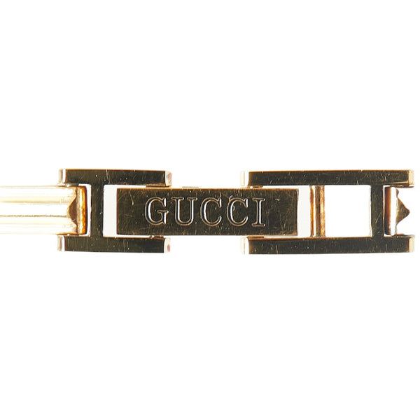 グッチ チェンジベゼル 腕時計 1100-L クオーツ ホワイト文字盤 メッキ レディース GUCCI 【中古】