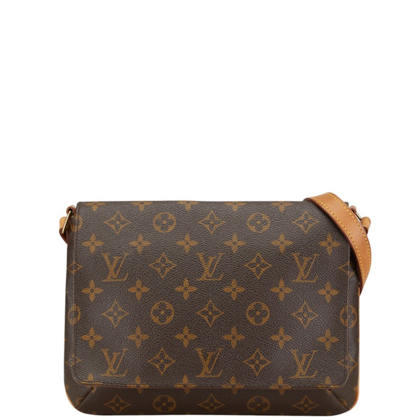 ルイ ヴィトン モノグラム ミュゼット タンゴ ショート ショルダーバッグ M51257 ブラウン PVC レザー レディース LOUIS VUITTON 【中古】
