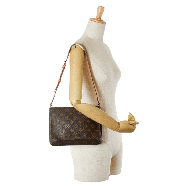 ルイ ヴィトン モノグラム ミュゼット タンゴ ショート ショルダーバッグ M51257 ブラウン PVC レザー レディース LOUIS VUITTON 【中古】