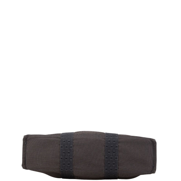 エルメス エールラインMM トートバッグ グレー キャンバス レディース HERMES 【中古】