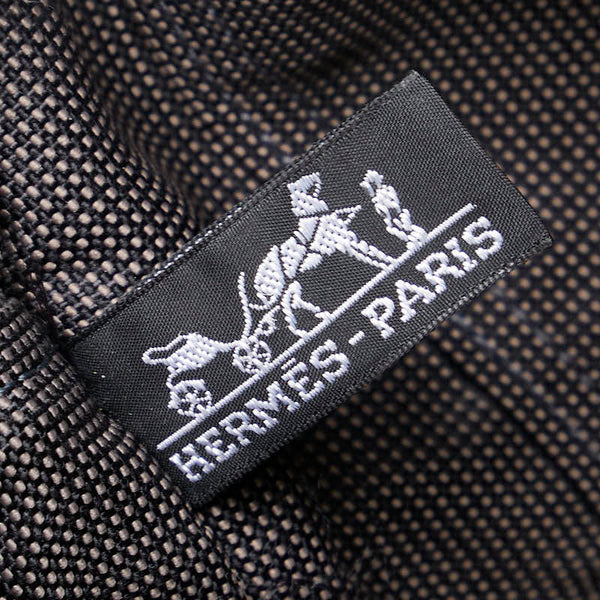 エルメス エールラインMM トートバッグ グレー キャンバス レディース HERMES 【中古】