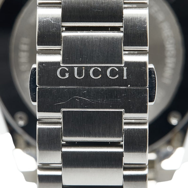 グッチ DIVE ダイブ 腕時計 YA136212 クオーツ ブラック文字盤 ステンレススチール メンズ GUCCI 【中古】