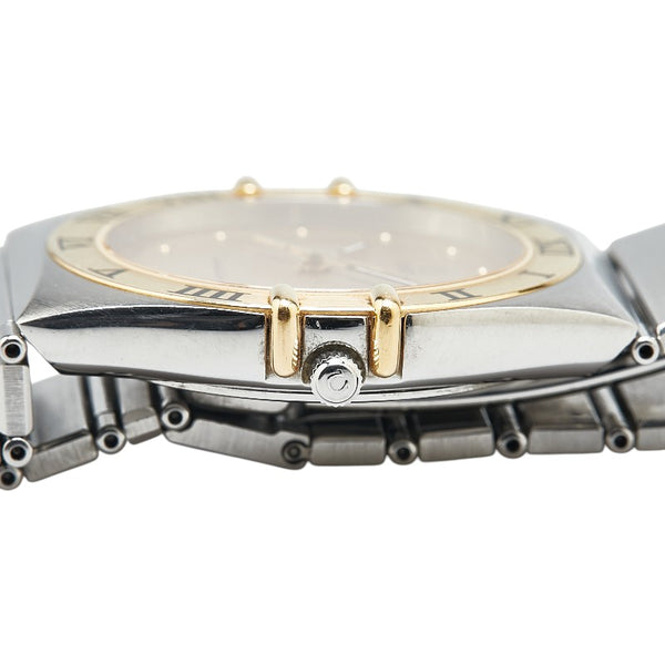 オメガ コンステレーション 腕時計 クオーツ ゴールド文字盤 ステンレススチール メンズ OMEGA 【中古】