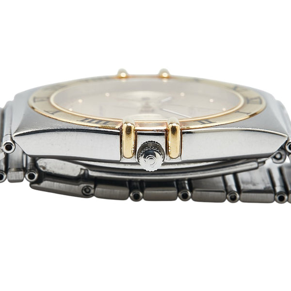 オメガ コンステレーション デイデイト 腕時計 クオーツ ゴールド文字盤 ステンレススチール メンズ OMEGA 【中古】